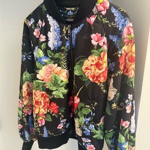 Dolce & Gabbana Multicolor Floral Bomber Jacket